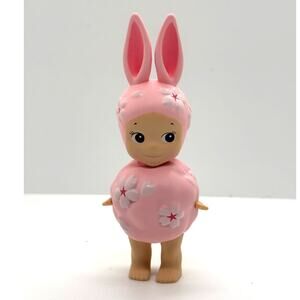 New Unbranded Kewpie/Angel Mini Figure in Floral Rabbit Costume, Open Blind Box
